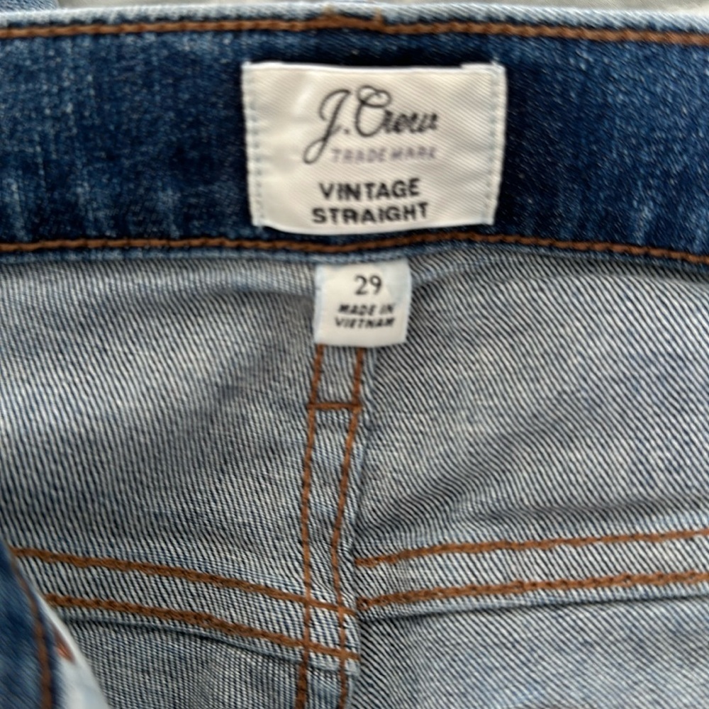 Jcrew vintage straight Jean